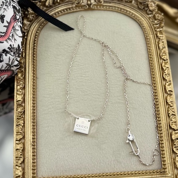 100% Authentic Gucci Sterling Silver Padlock Necklace ✨🔒 - Picture 6 of 9